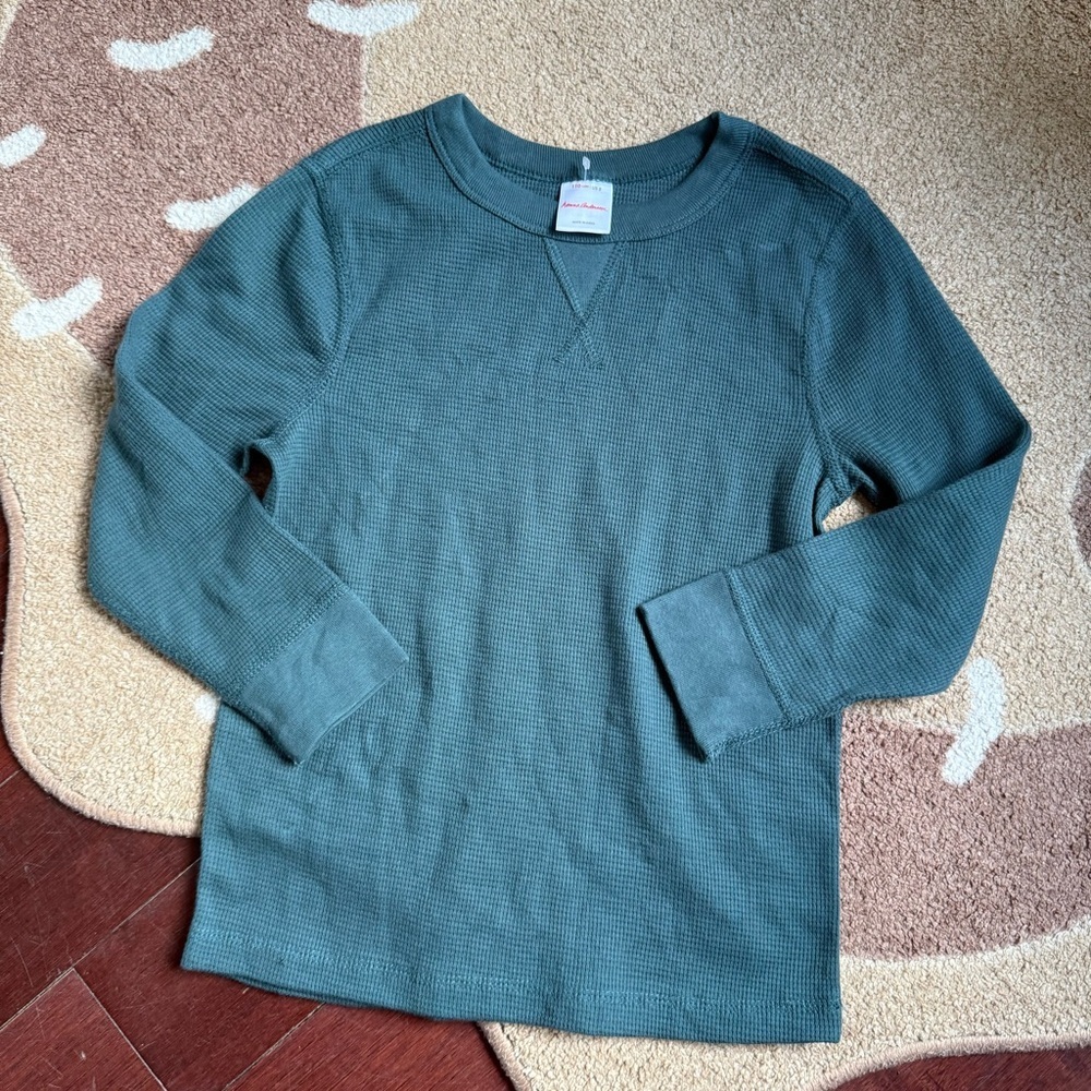 Hanna Andersson Kids Long Sleeve Shirt in Teal